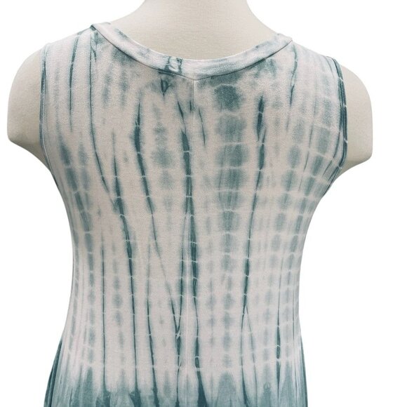 143 Story Tie Dye Tunic Dress Handkerchief Hem Boho Festival Cottage Oversized L - Picture 9 of 10